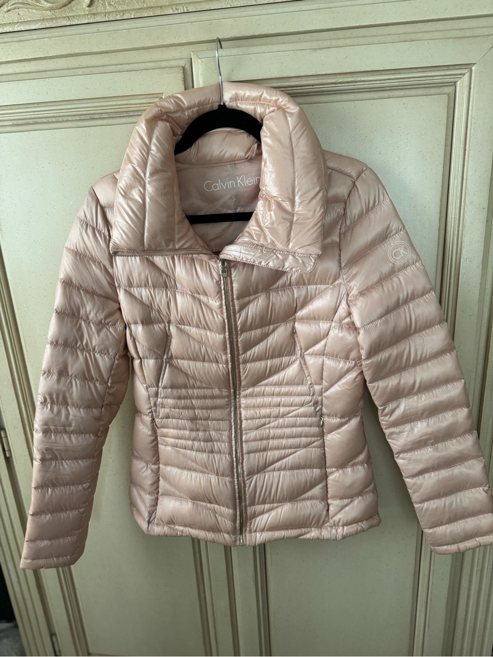 Calvin Klein Women's Blush Quilted Packable Puffer Jacket